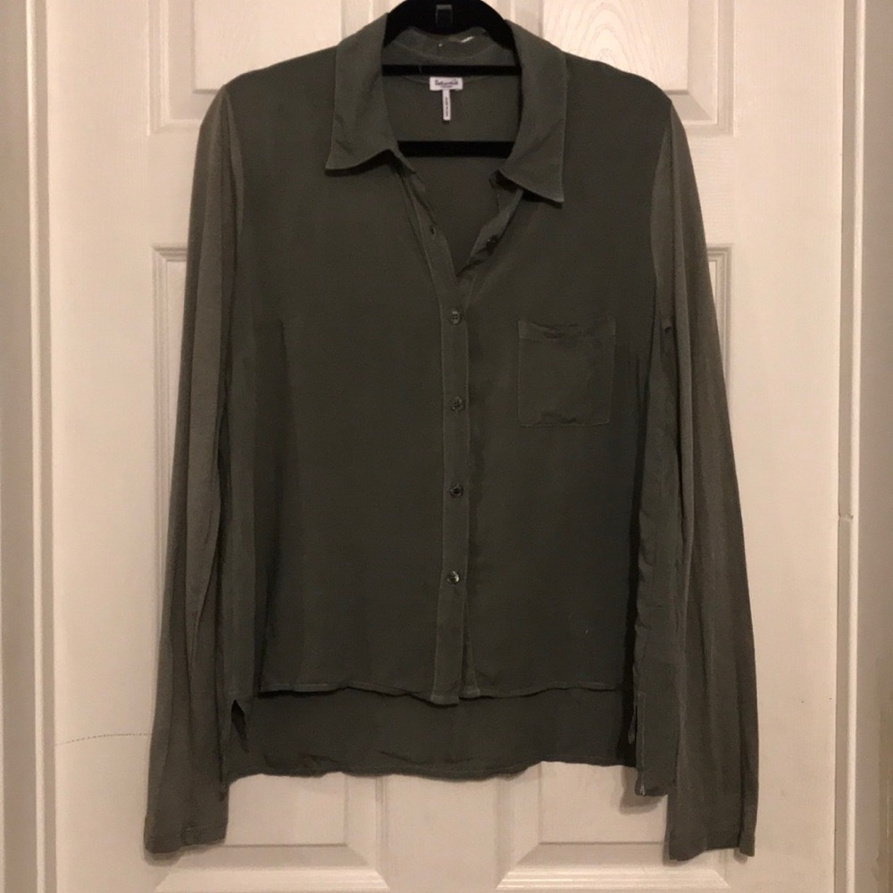 Splendid Army Colored Button Down - image 1